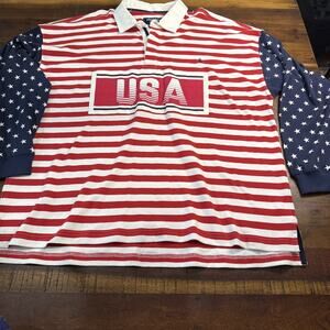 CHUBBIES “THE FREEDOM RING” LONG SLEEVE COTTON RUGBY SHIRT MEN-XXL. NWOT
